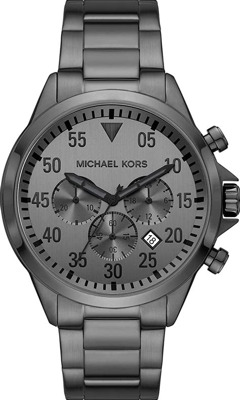 gunmetal michael kors watch|Oversized Berkley Gunmetal.